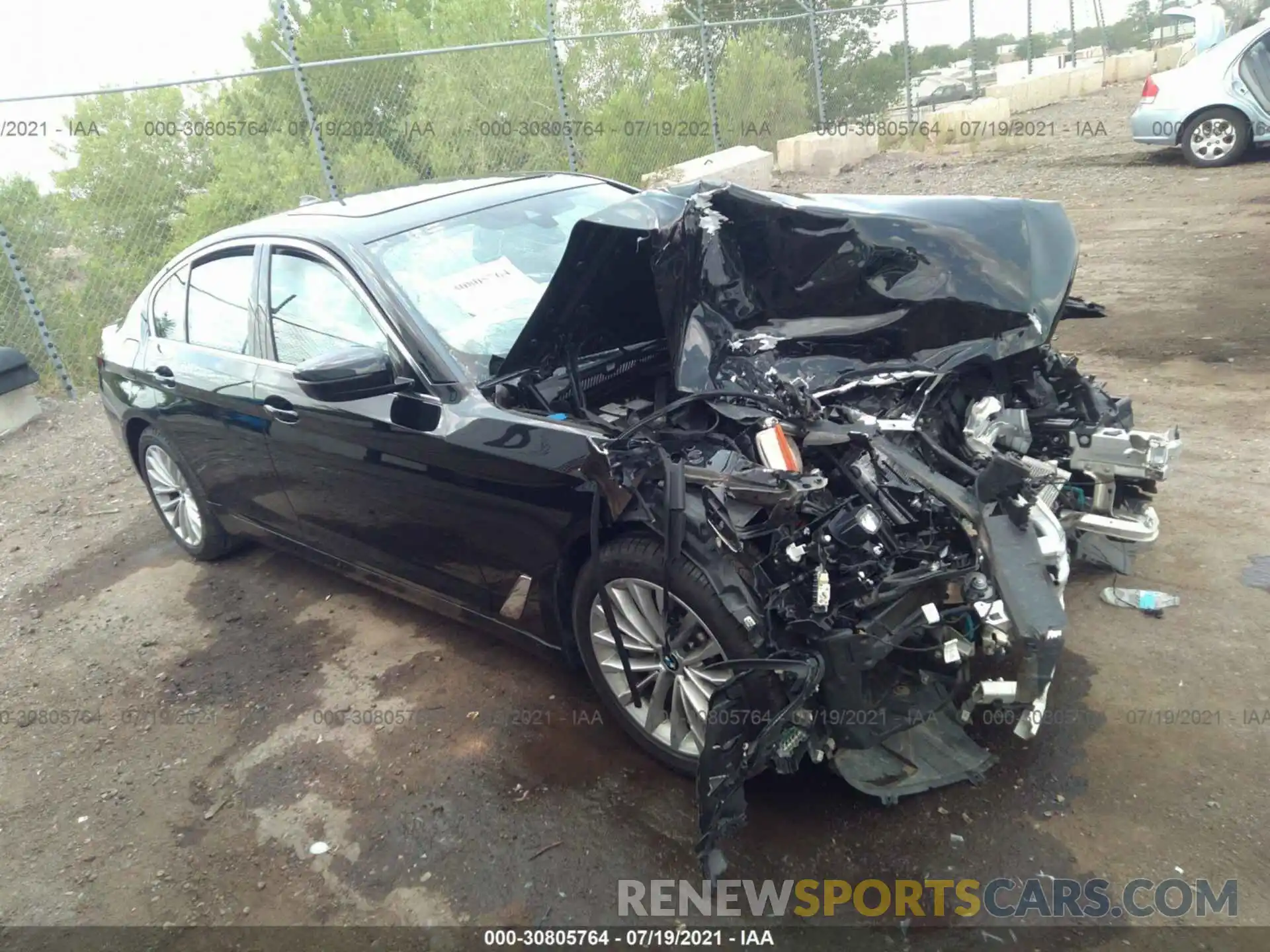 1 Photograph of a damaged car WBA13BJ02MCF66025 BMW 5 SERIES 2021