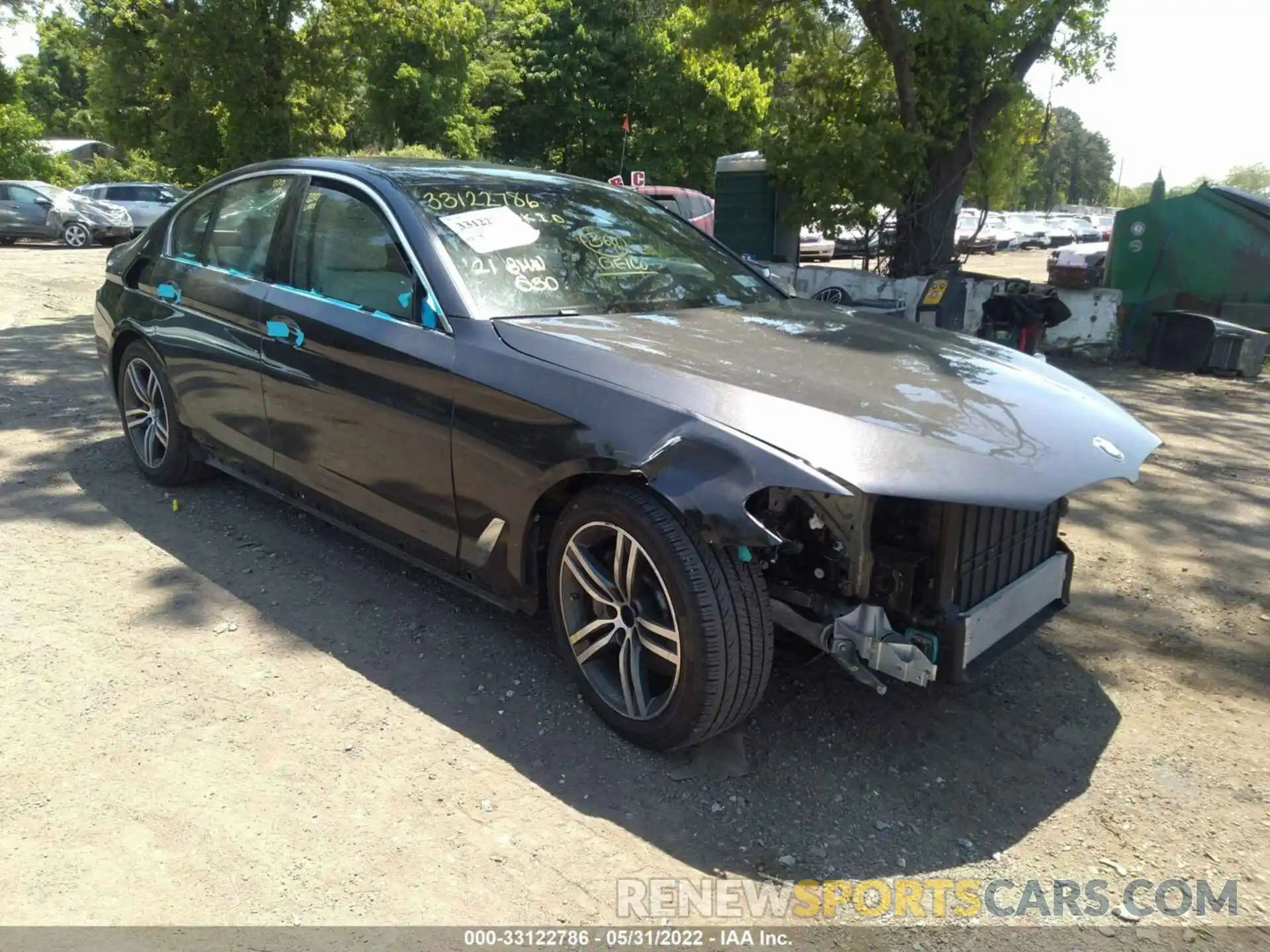 1 Photograph of a damaged car WBA13BJ02MWX08997 BMW 5 SERIES 2021