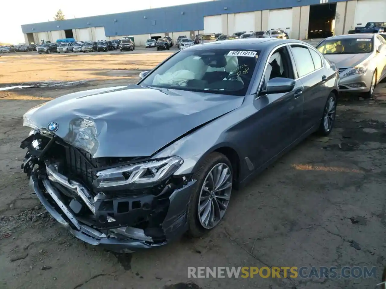 2 Photograph of a damaged car WBA13BJ02MWX16100 BMW 5 SERIES 2021