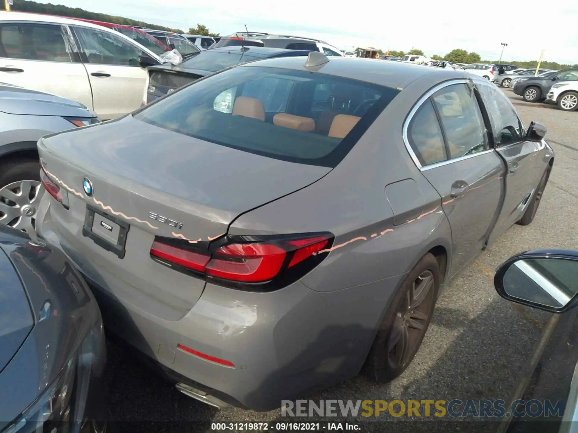 4 Photograph of a damaged car WBA13BJ02MWX24018 BMW 5 SERIES 2021