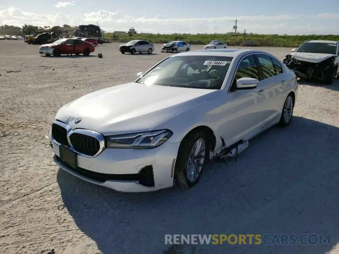 2 Photograph of a damaged car WBA13BJ02MWX25671 BMW 5 SERIES 2021