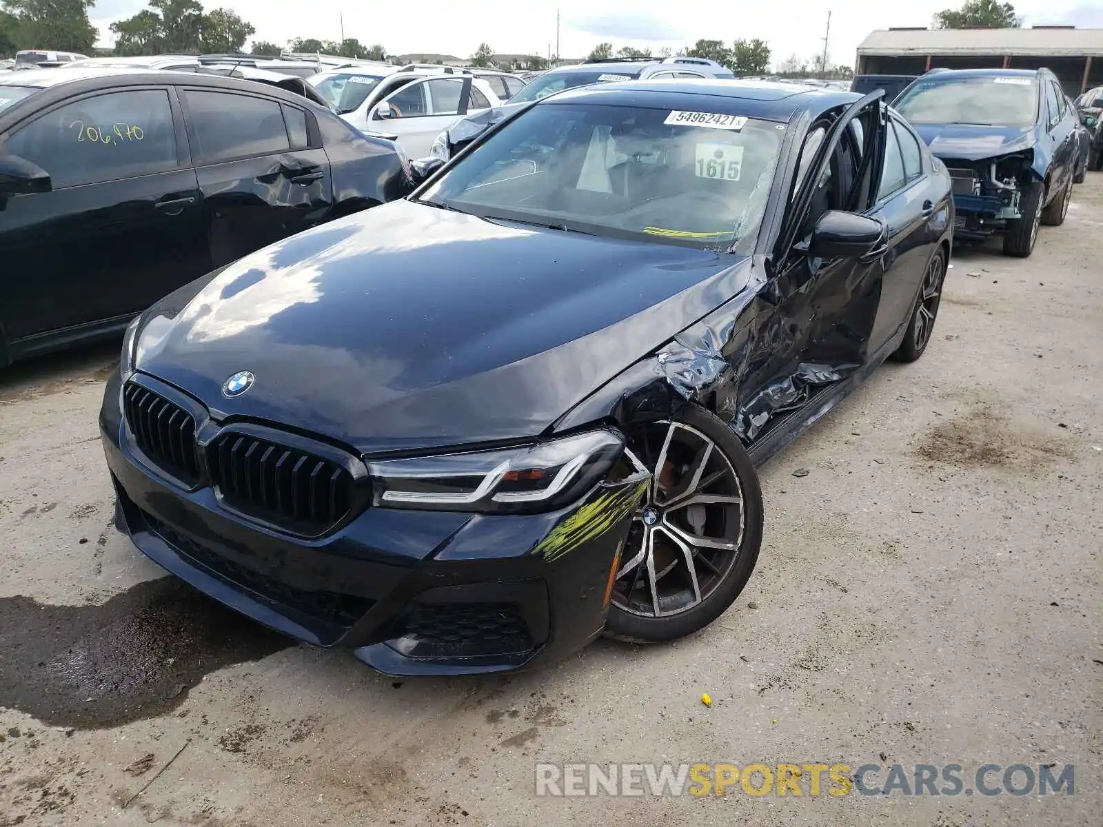 2 Photograph of a damaged car WBA13BJ03MWX12850 BMW 5 SERIES 2021