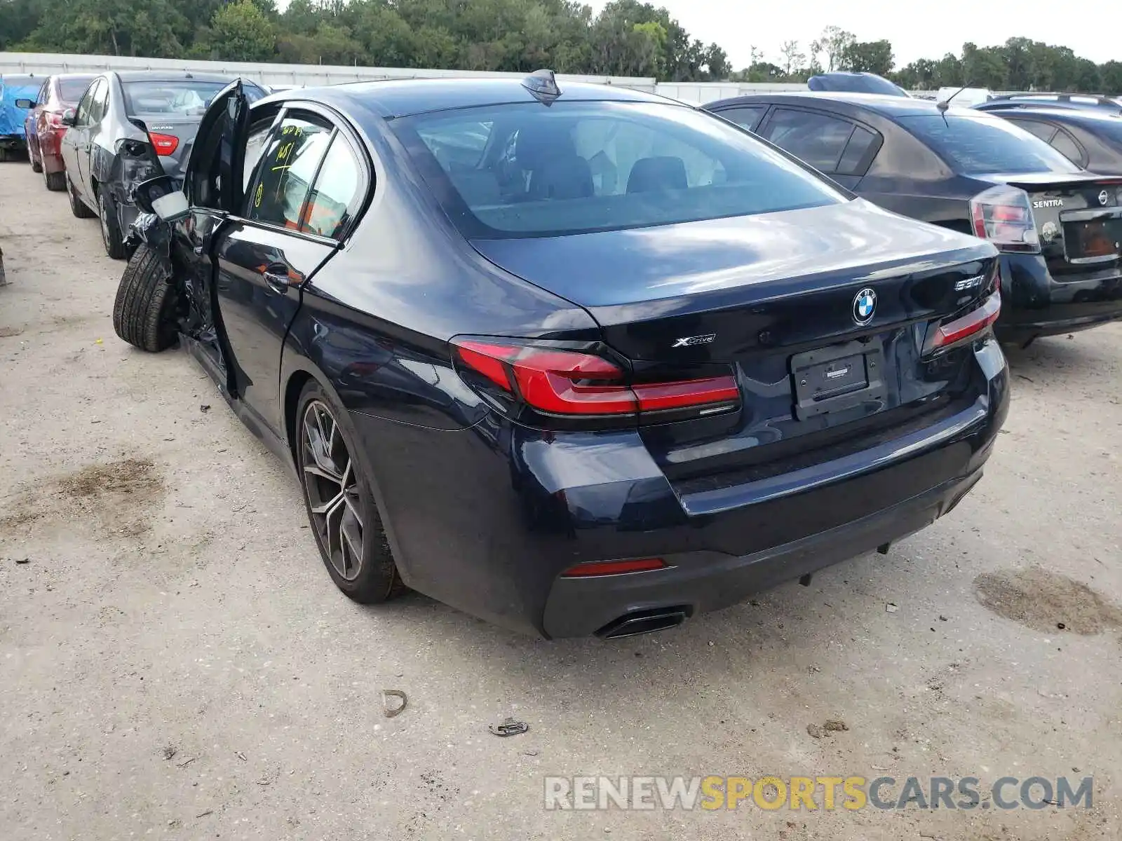 3 Photograph of a damaged car WBA13BJ03MWX12850 BMW 5 SERIES 2021