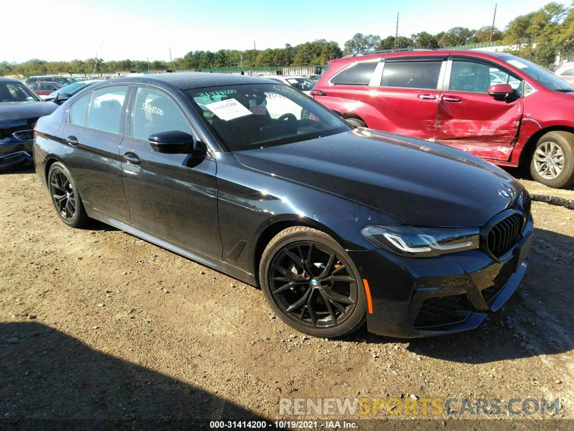 1 Photograph of a damaged car WBA13BJ03MWX26232 BMW 5 SERIES 2021