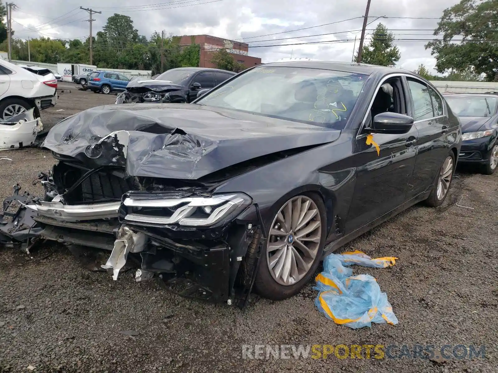 2 Photograph of a damaged car WBA13BJ04MCF19742 BMW 5 SERIES 2021