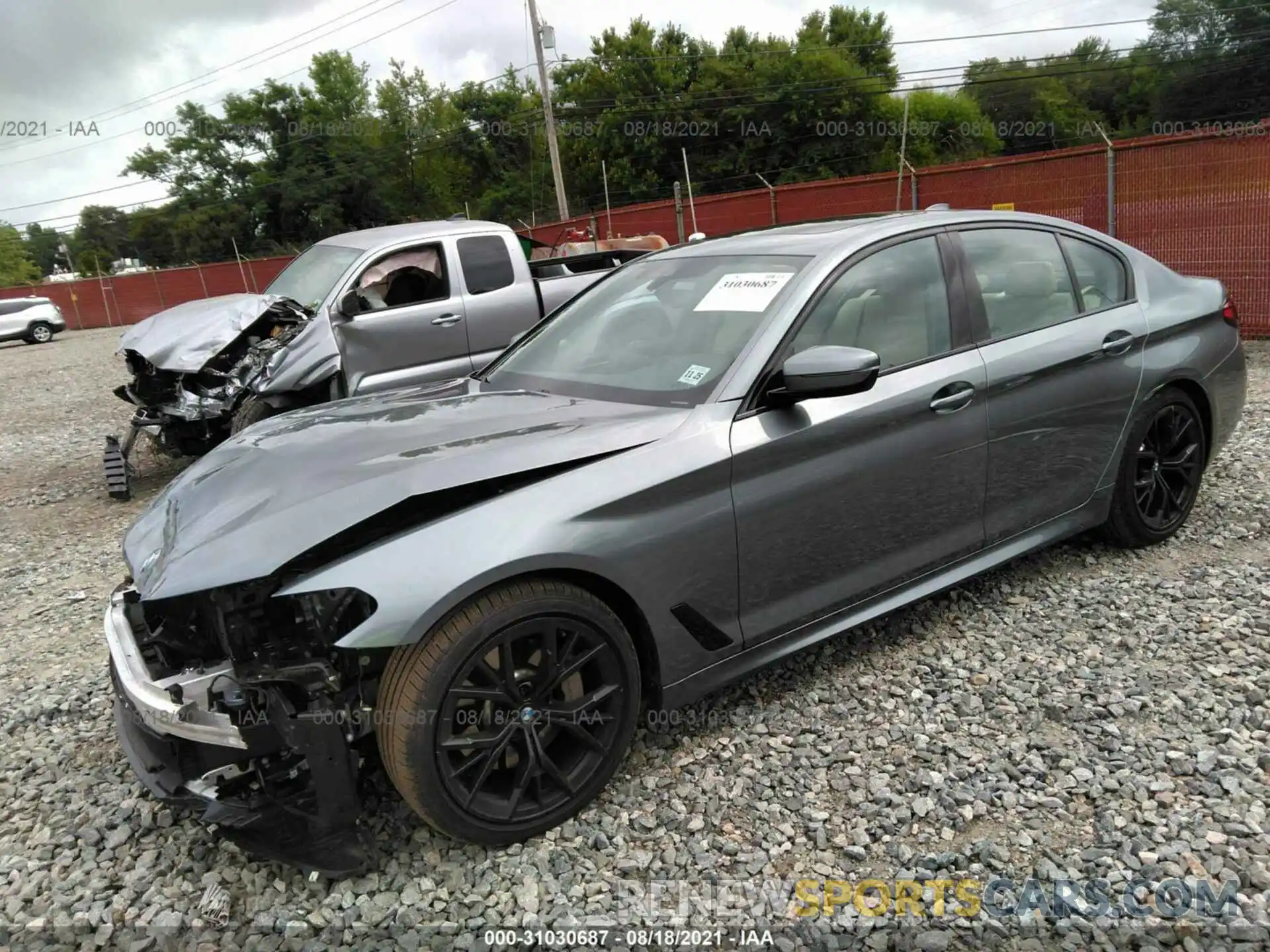 2 Photograph of a damaged car WBA13BJ04MCF56290 BMW 5 SERIES 2021