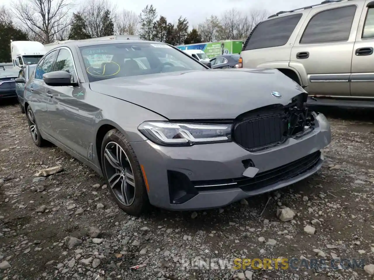 1 Photograph of a damaged car WBA13BJ04MWW92317 BMW 5 SERIES 2021