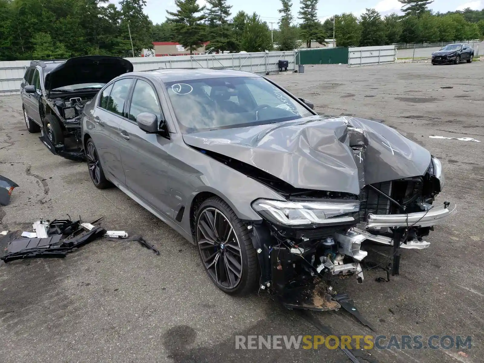 1 Photograph of a damaged car WBA13BJ04MWX30662 BMW 5 SERIES 2021