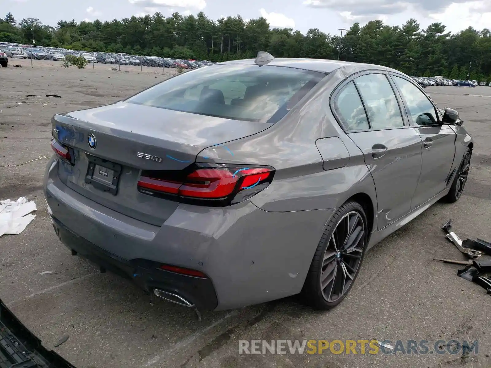 4 Photograph of a damaged car WBA13BJ04MWX30662 BMW 5 SERIES 2021