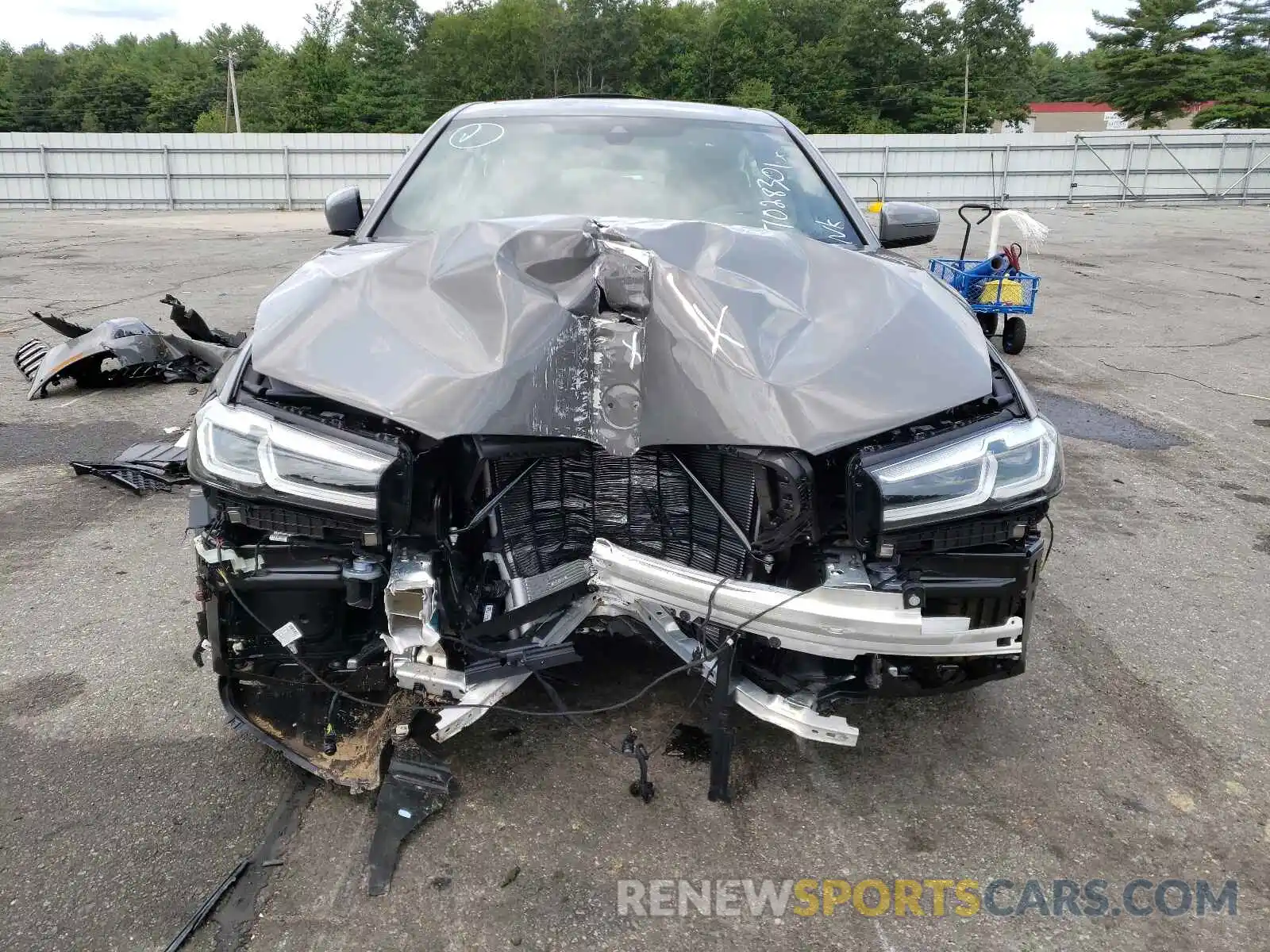 9 Photograph of a damaged car WBA13BJ04MWX30662 BMW 5 SERIES 2021