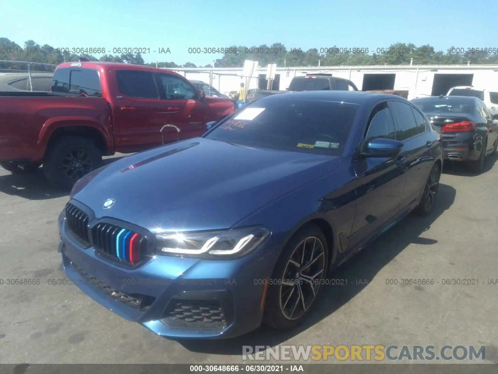 2 Photograph of a damaged car WBA13BJ05MWX00781 BMW 5 SERIES 2021