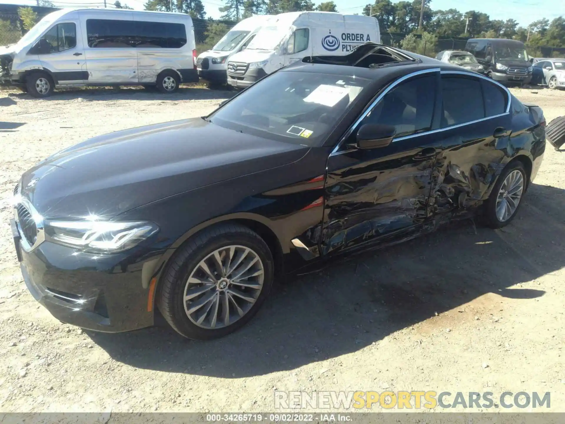 2 Photograph of a damaged car WBA13BJ05MWX17872 BMW 5 SERIES 2021