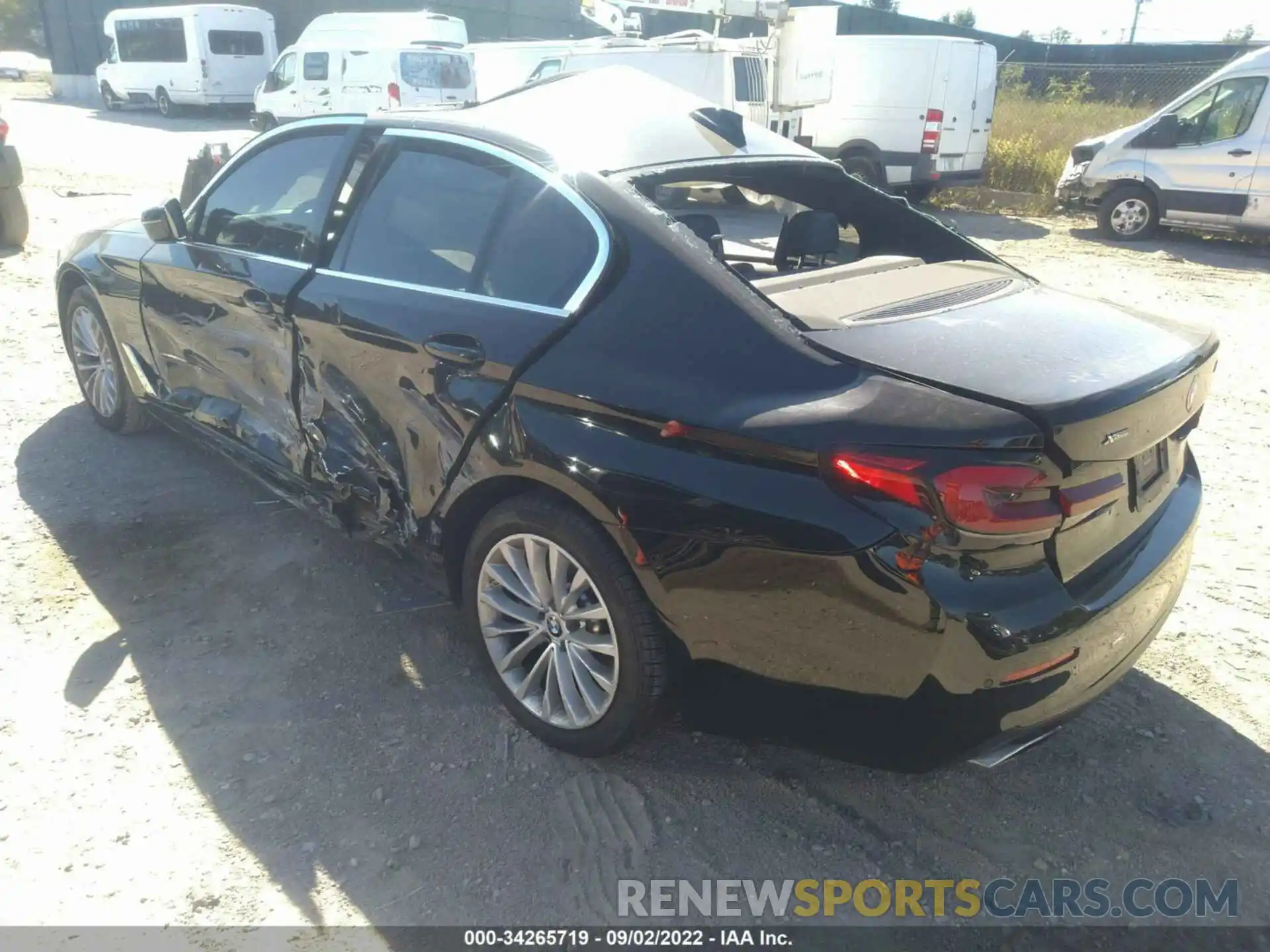 3 Photograph of a damaged car WBA13BJ05MWX17872 BMW 5 SERIES 2021