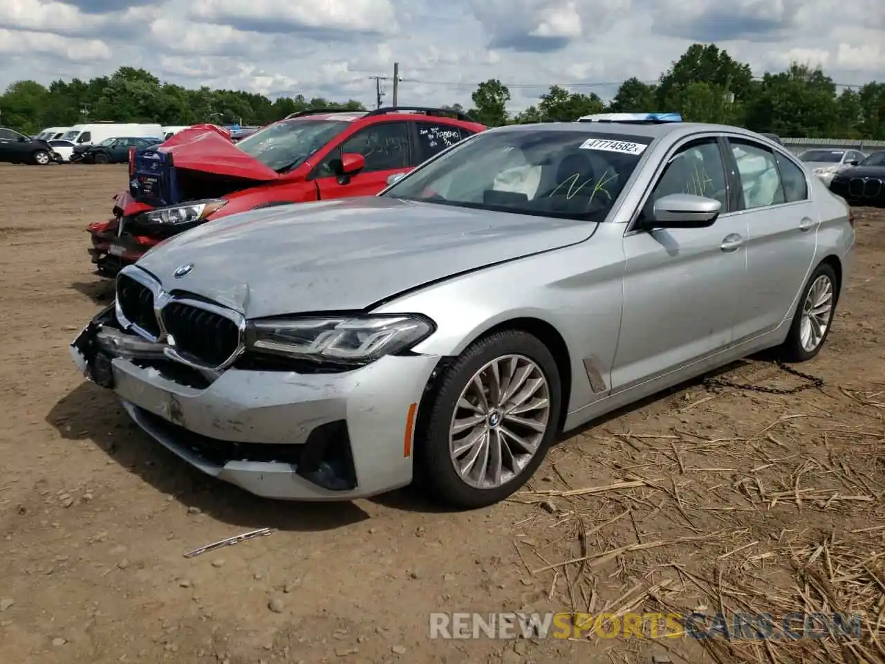 2 Photograph of a damaged car WBA13BJ05MWX25986 BMW 5 SERIES 2021