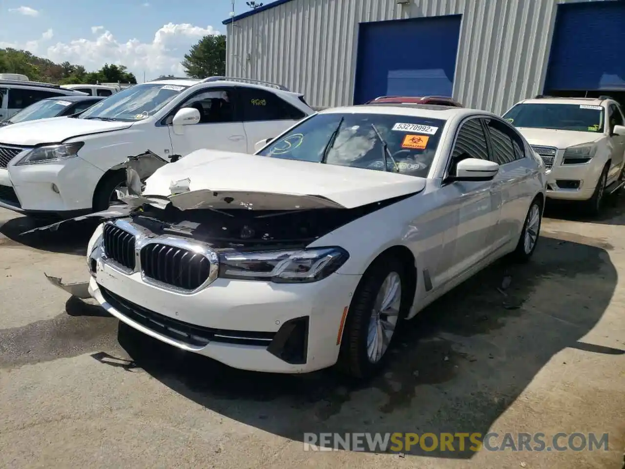 2 Photograph of a damaged car WBA13BJ06MCF77819 BMW 5 SERIES 2021