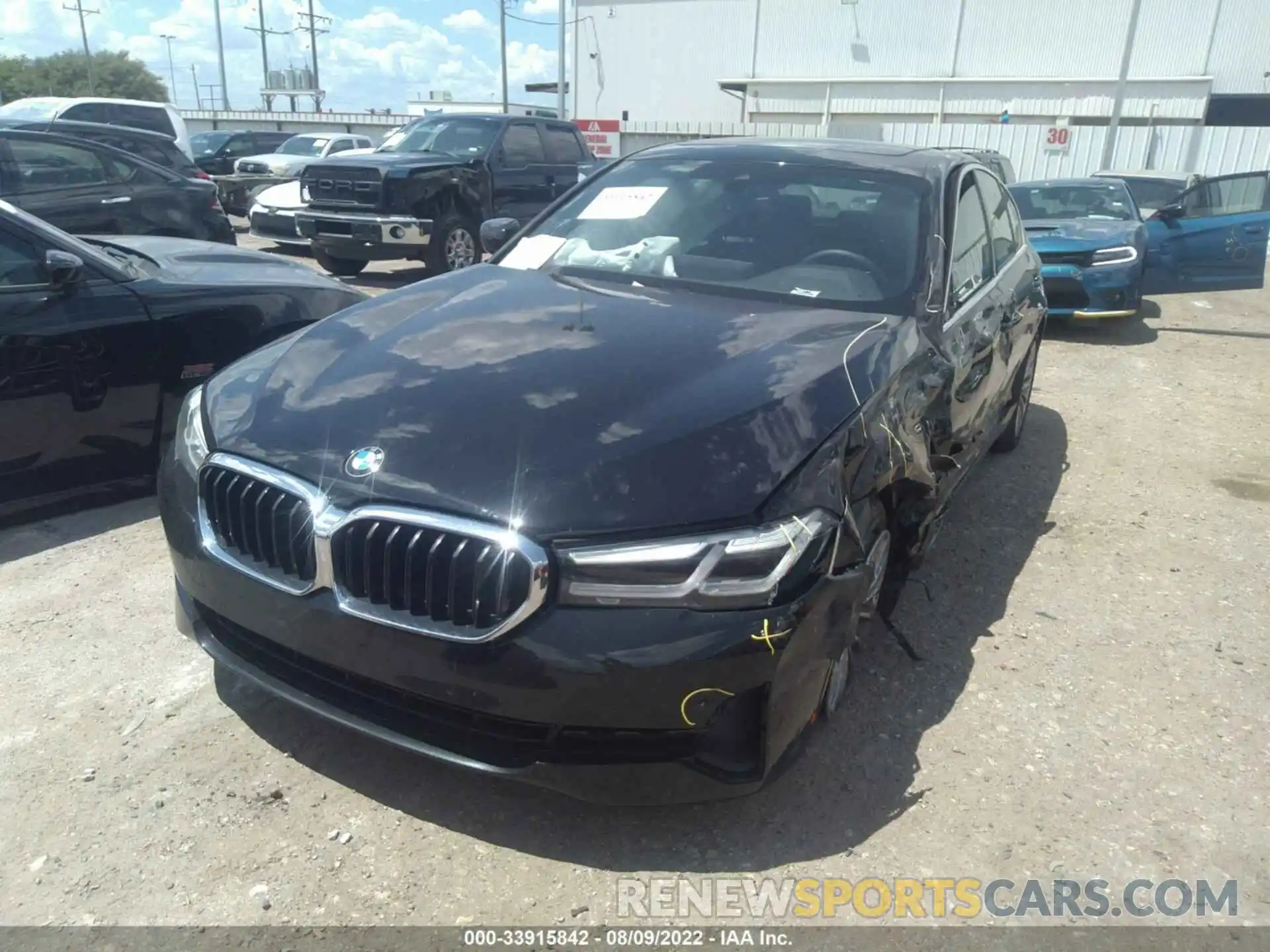 2 Photograph of a damaged car WBA13BJ06MCF93437 BMW 5 SERIES 2021