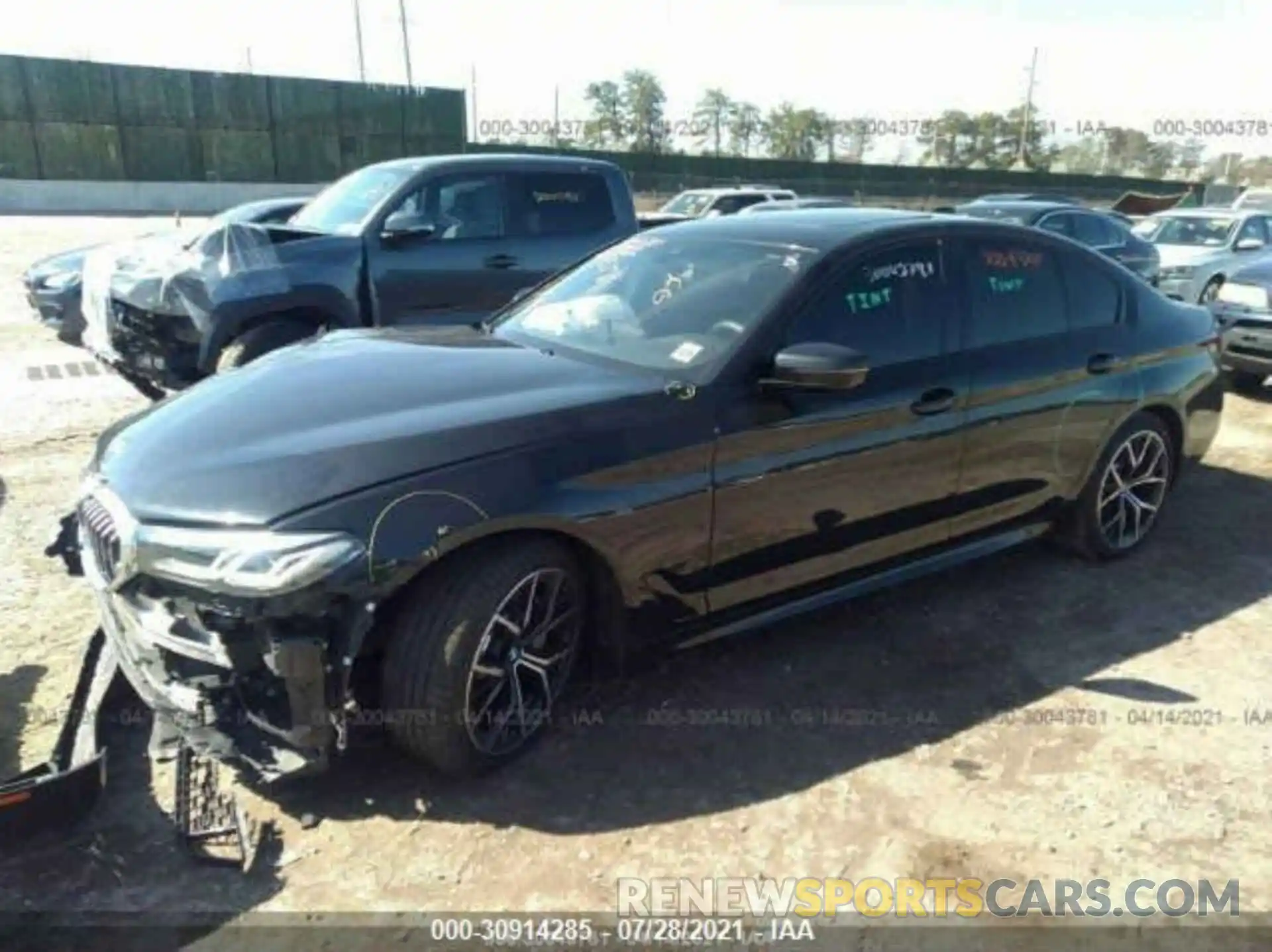 2 Photograph of a damaged car WBA13BJ06MWW98829 BMW 5 SERIES 2021