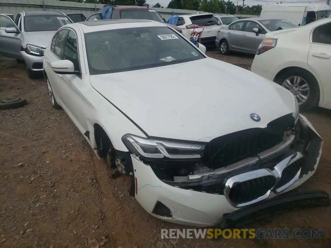 1 Photograph of a damaged car WBA13BJ06MWX14172 BMW 5 SERIES 2021