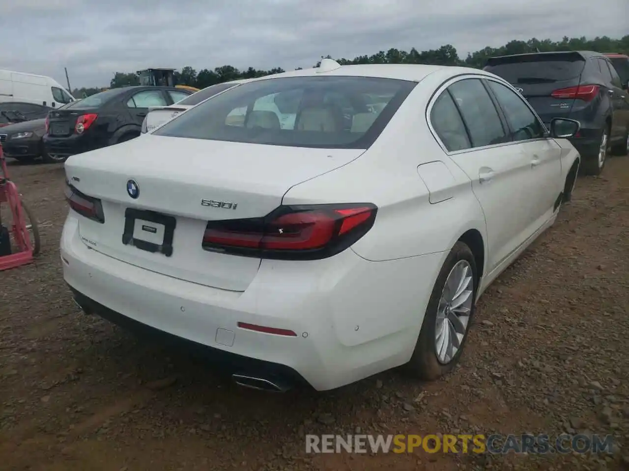 4 Photograph of a damaged car WBA13BJ06MWX14172 BMW 5 SERIES 2021