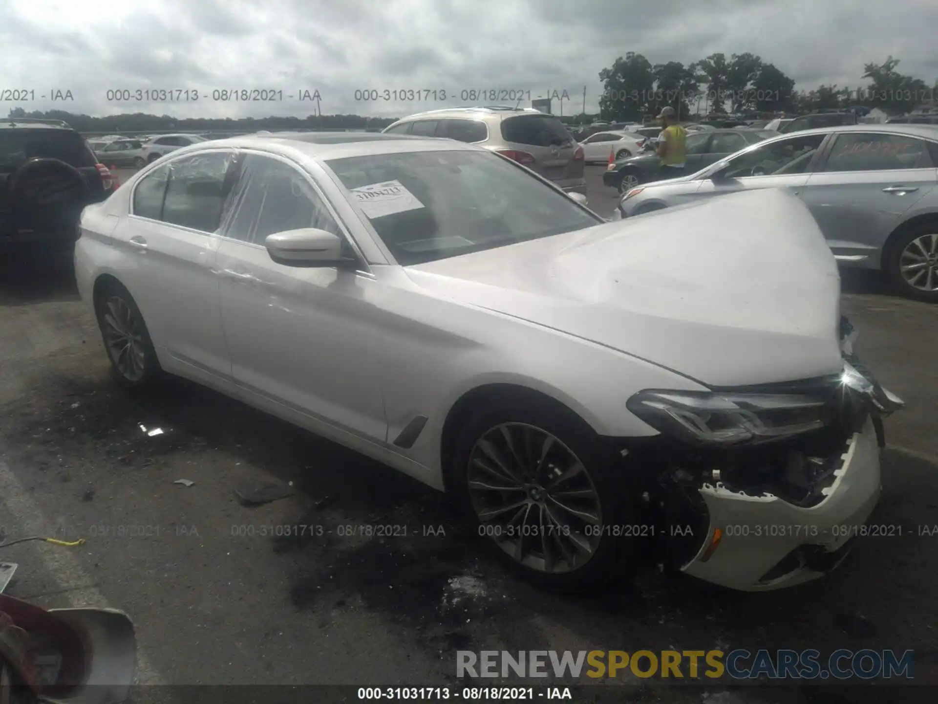 1 Photograph of a damaged car WBA13BJ06MWX28444 BMW 5 SERIES 2021