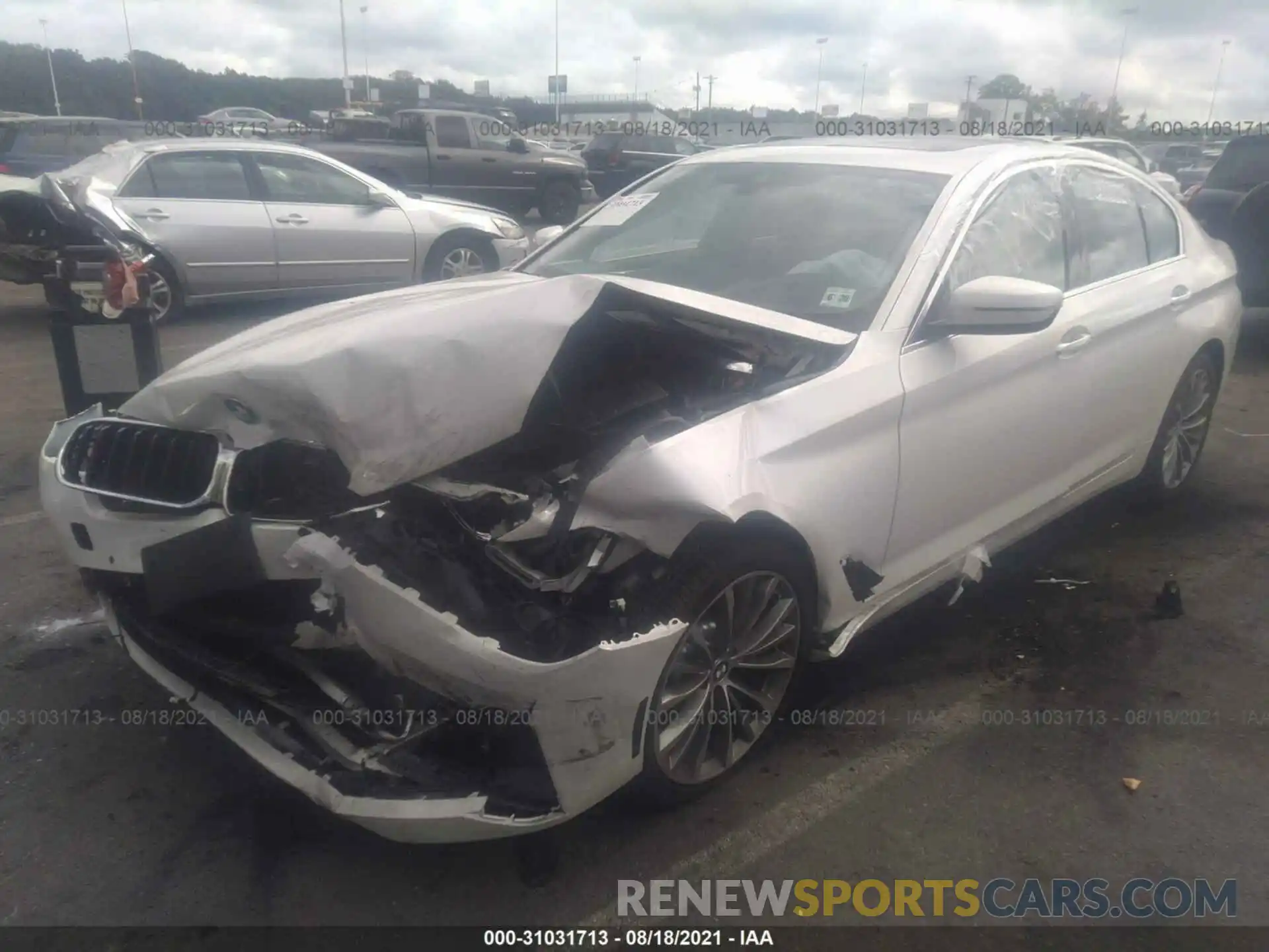 2 Photograph of a damaged car WBA13BJ06MWX28444 BMW 5 SERIES 2021