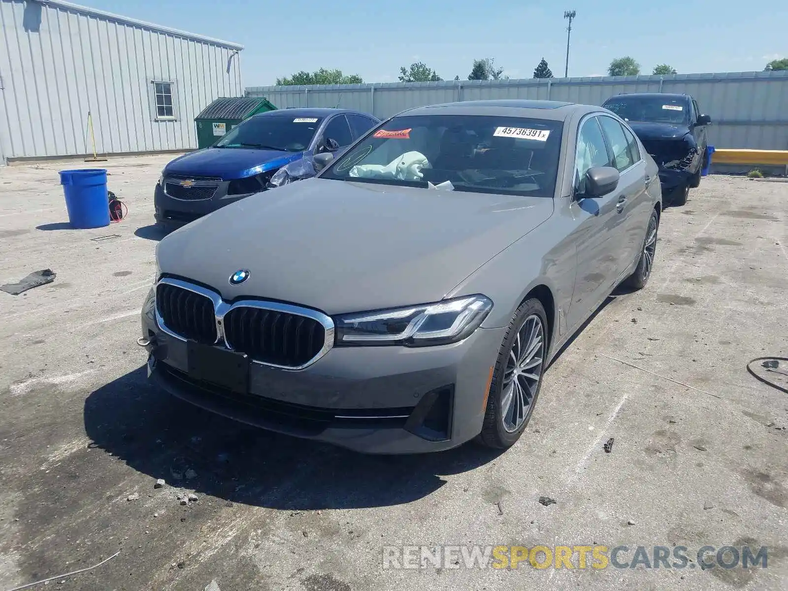 2 Photograph of a damaged car WBA13BJ07MCF53786 BMW 5 SERIES 2021