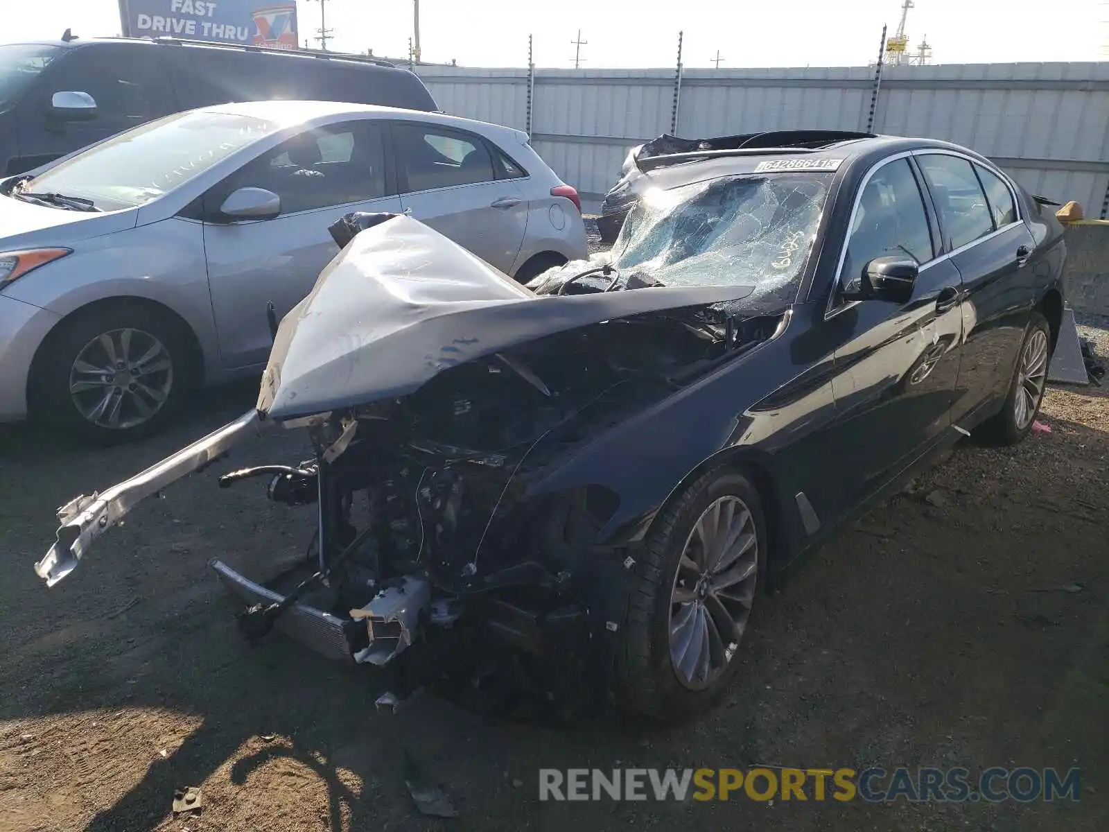 2 Photograph of a damaged car WBA13BJ07MCF89865 BMW 5 SERIES 2021