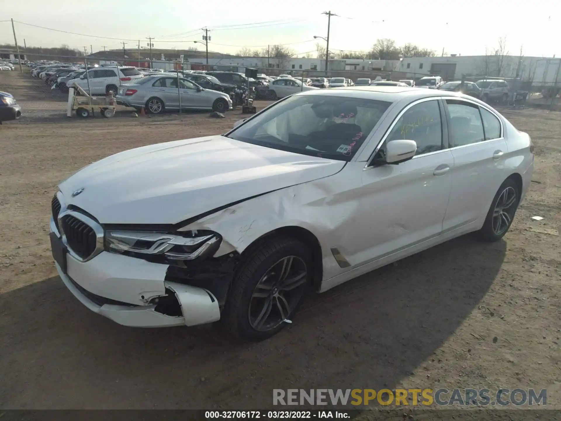 2 Photograph of a damaged car WBA13BJ08MWW91140 BMW 5 SERIES 2021