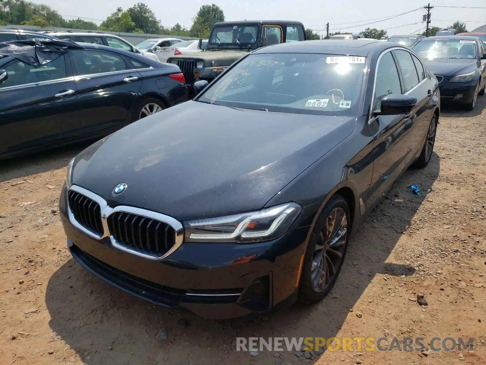 2 Photograph of a damaged car WBA13BJ08MWX17574 BMW 5 SERIES 2021