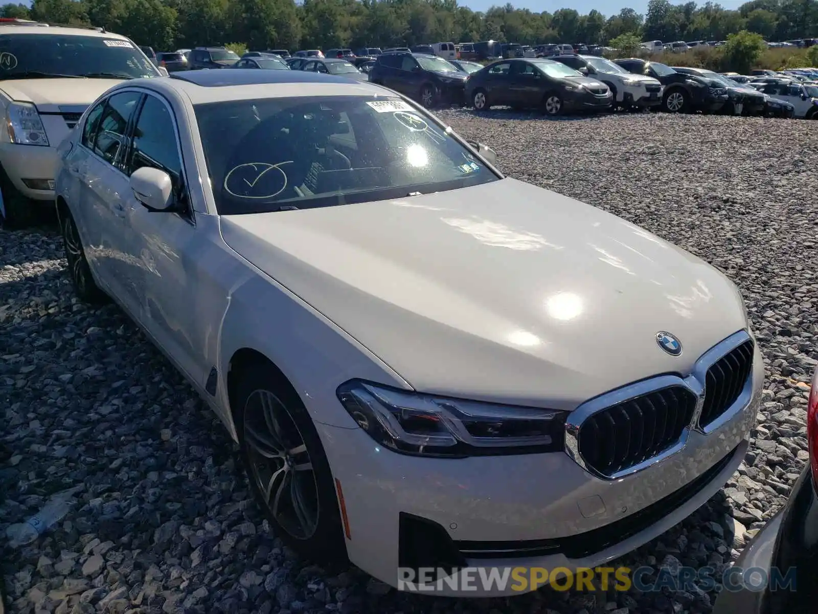 1 Photograph of a damaged car WBA13BJ09MCE79142 BMW 5 SERIES 2021