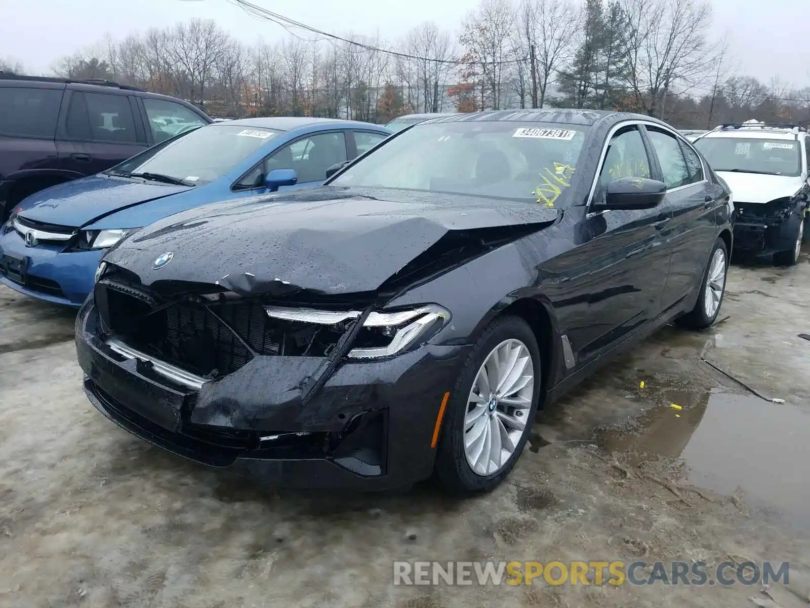 2 Photograph of a damaged car WBA13BJ09MCF90533 BMW 5 SERIES 2021