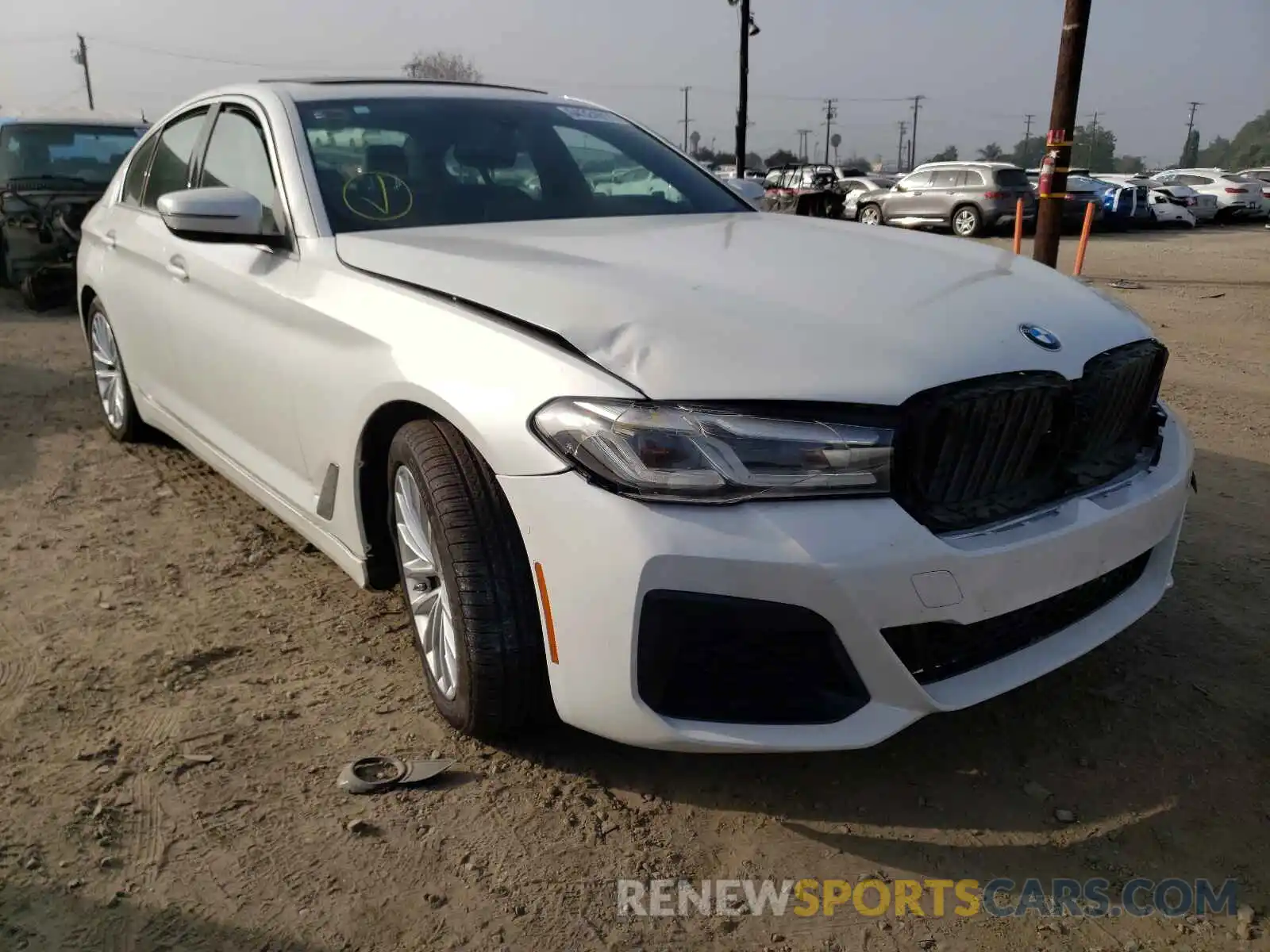 1 Photograph of a damaged car WBA13BJ09MCF93741 BMW 5 SERIES 2021