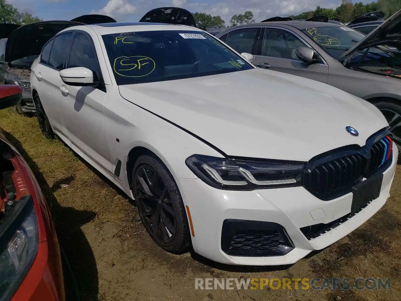 1 Photograph of a damaged car WBA13BJ09MWX09077 BMW 5 SERIES 2021