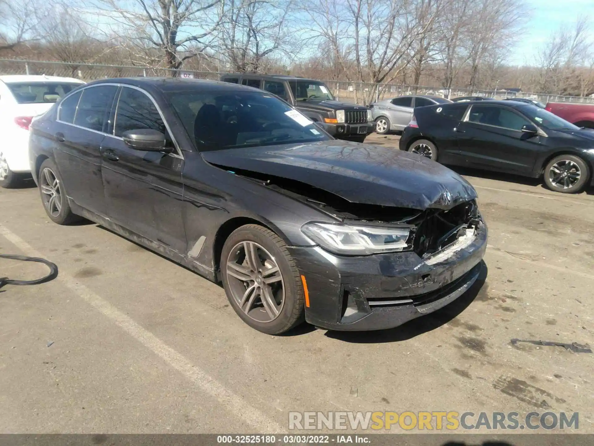 1 Photograph of a damaged car WBA13BJ09MWX27675 BMW 5 SERIES 2021