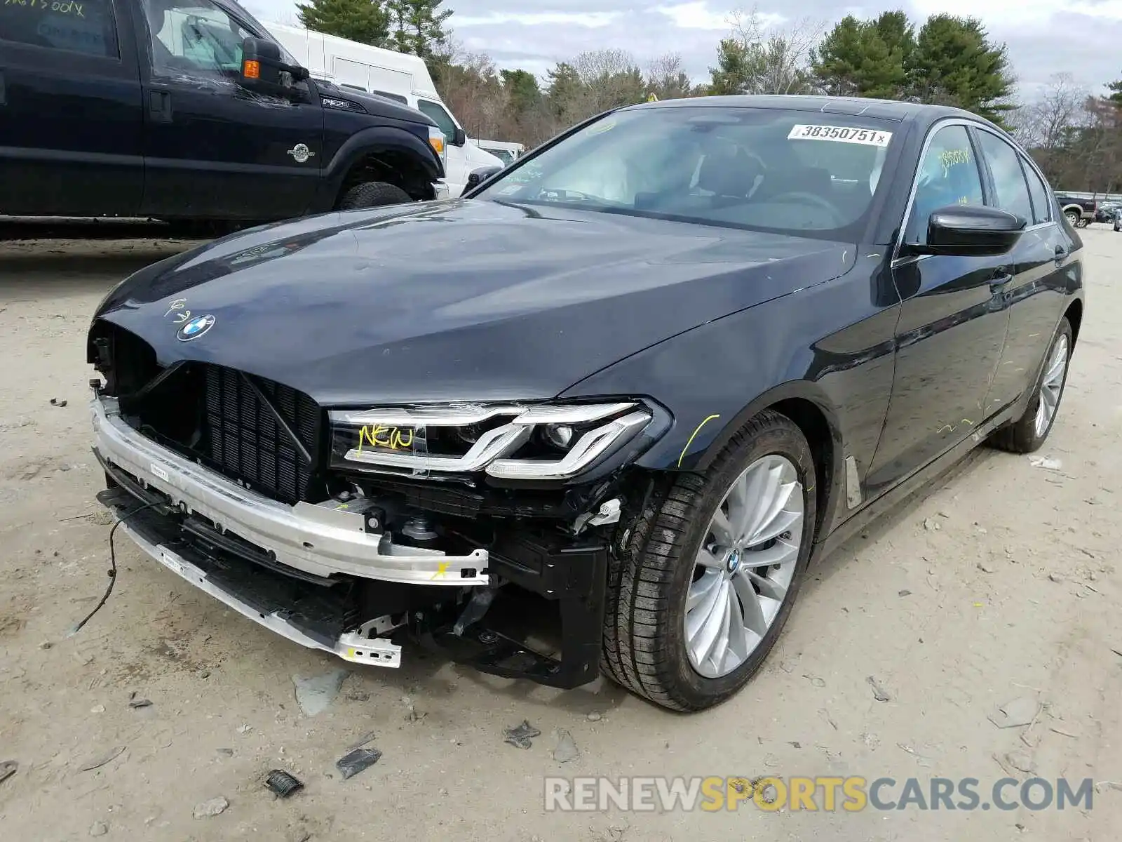 2 Photograph of a damaged car WBA13BJ0XMCF59811 BMW 5 SERIES 2021