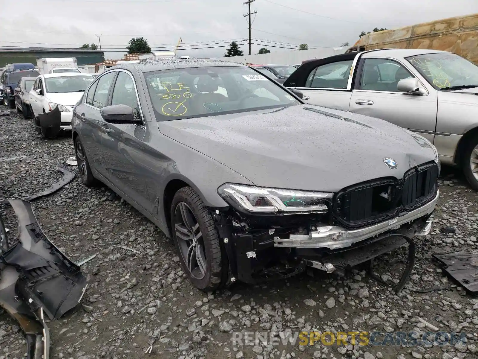 1 Photograph of a damaged car WBA13BJ0XMCF69898 BMW 5 SERIES 2021