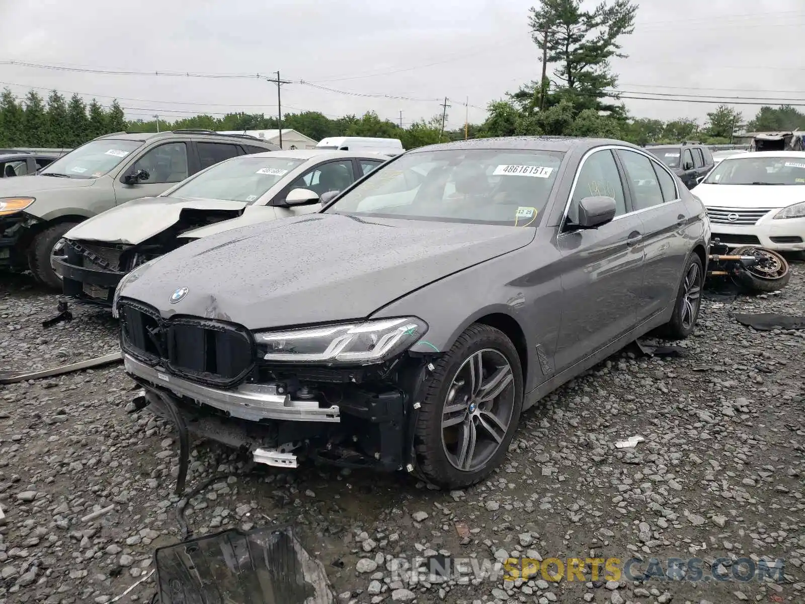 2 Photograph of a damaged car WBA13BJ0XMCF69898 BMW 5 SERIES 2021