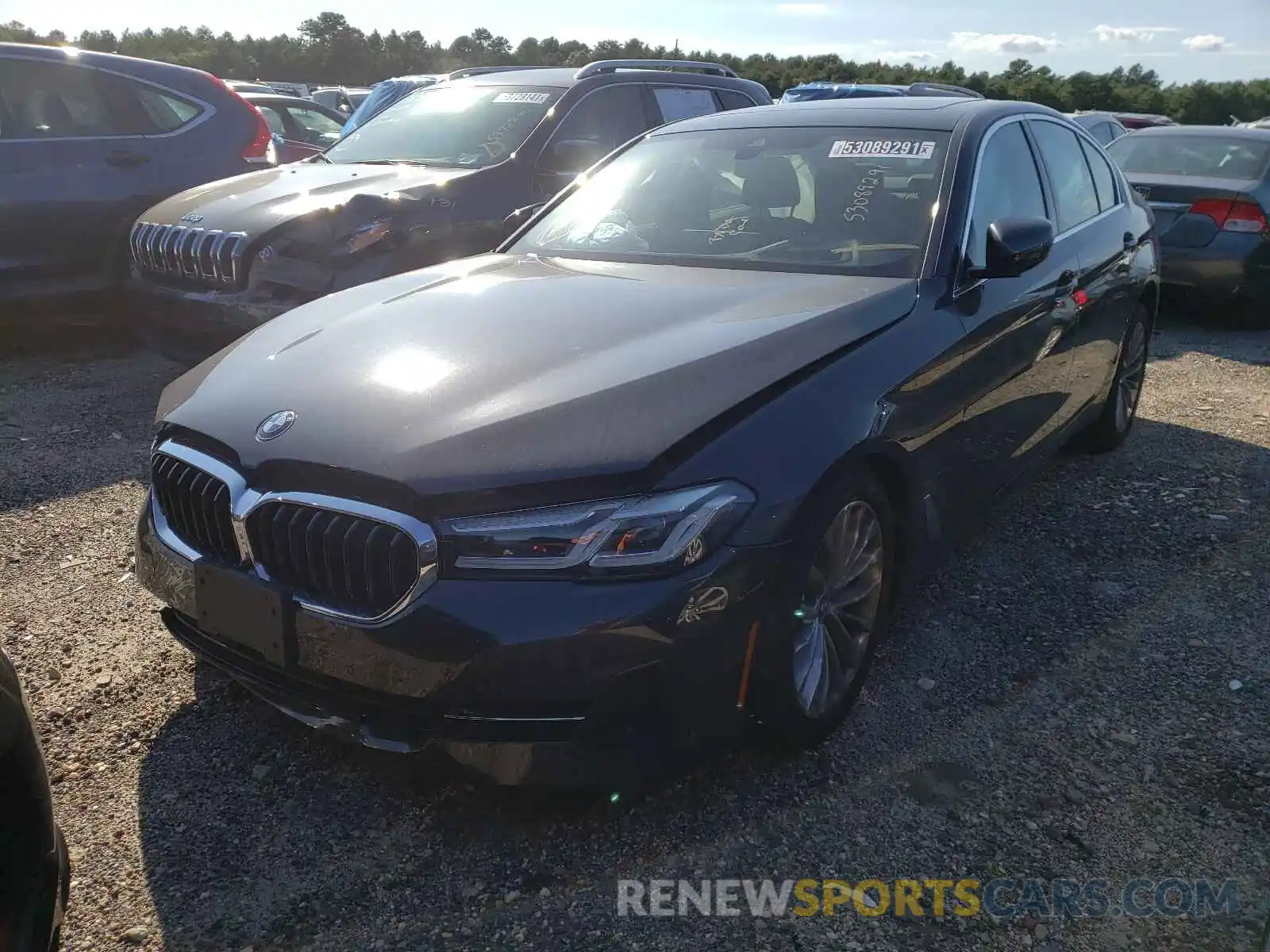 2 Photograph of a damaged car WBA13BJ0XMCG84551 BMW 5 SERIES 2021