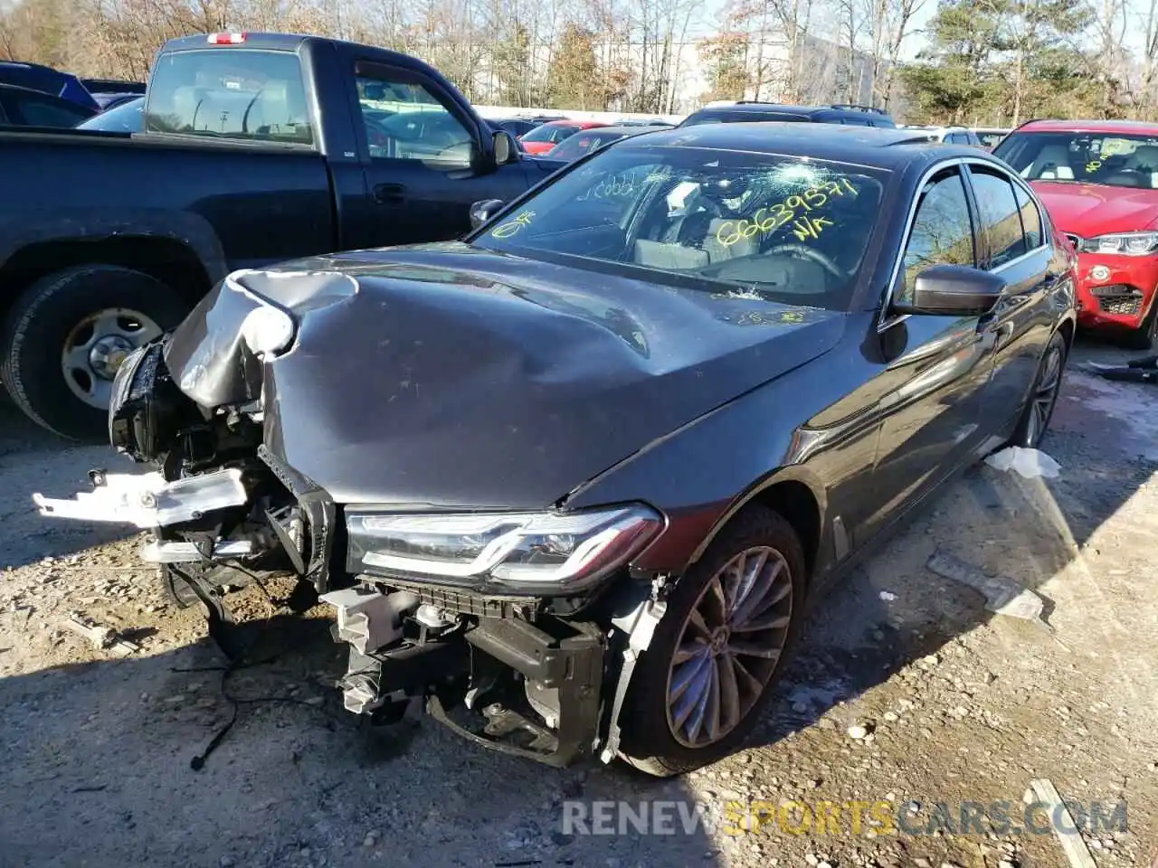 2 Photograph of a damaged car WBA13BJ0XMCH17497 BMW 5 SERIES 2021