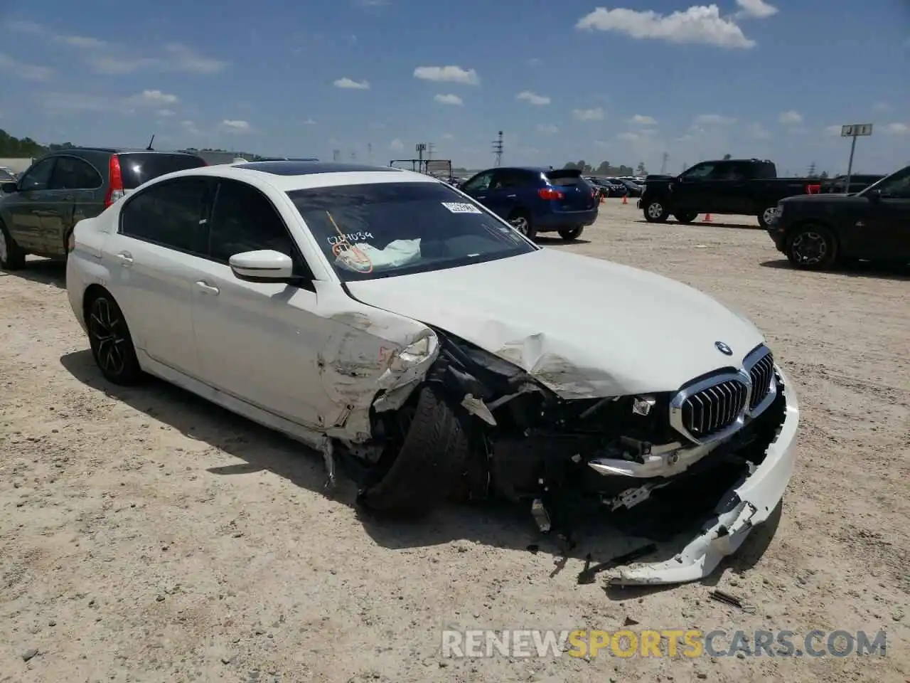 1 Photograph of a damaged car WBA13BJ0XMWX16524 BMW 5 SERIES 2021