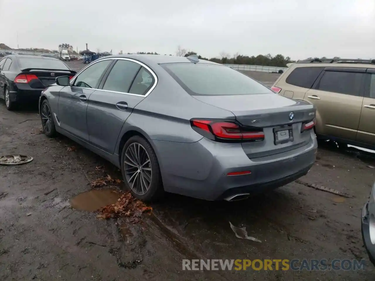 3 Photograph of a damaged car WBA13BJ0XMWX30827 BMW 5 SERIES 2021