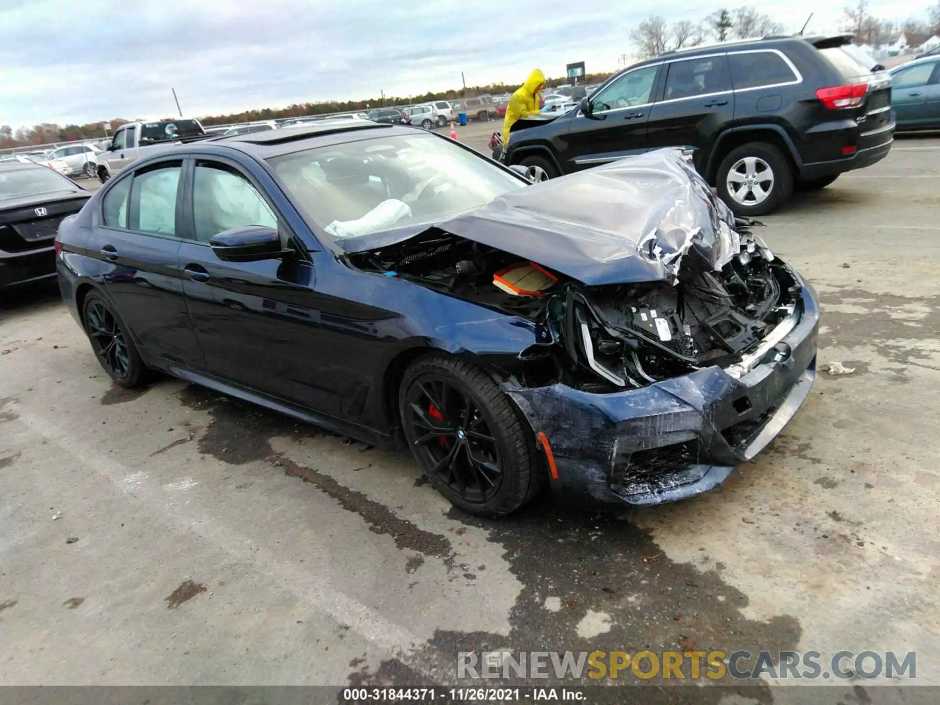 1 Photograph of a damaged car WBA13BK02MCG20292 BMW 5 SERIES 2021