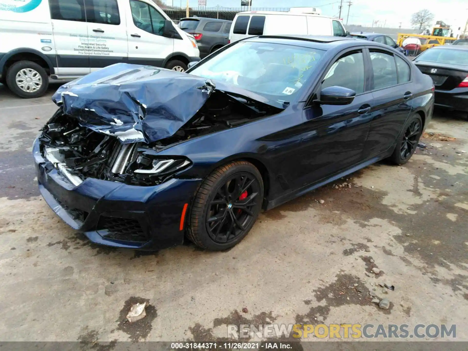 2 Photograph of a damaged car WBA13BK02MCG20292 BMW 5 SERIES 2021