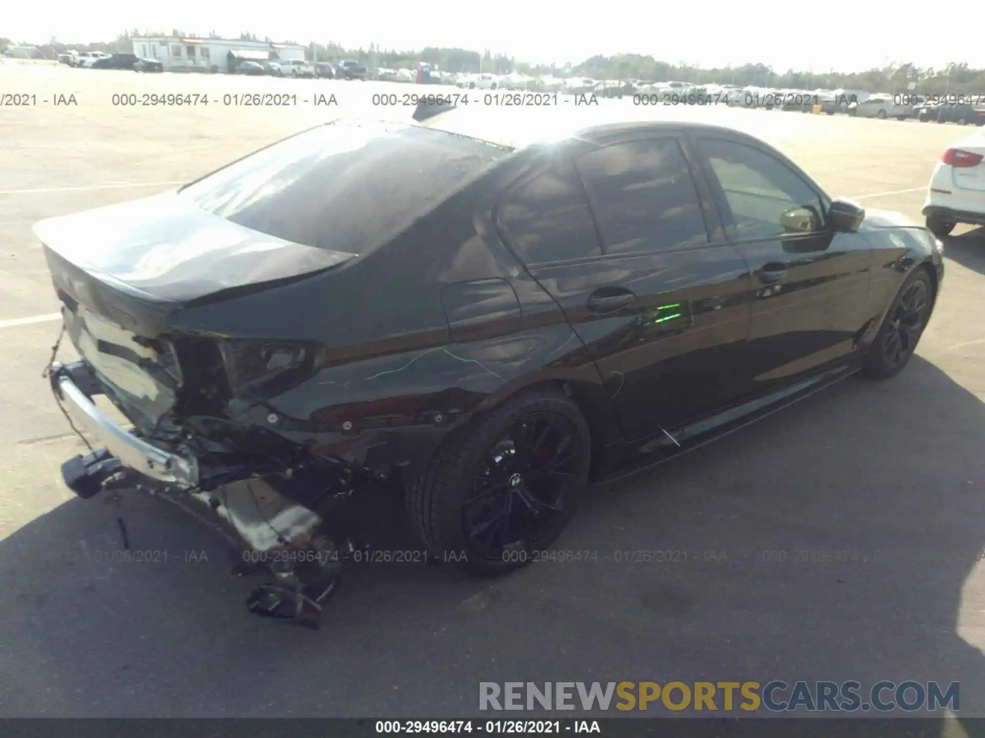 4 Photograph of a damaged car WBA13BK03MCF94639 BMW 5 SERIES 2021