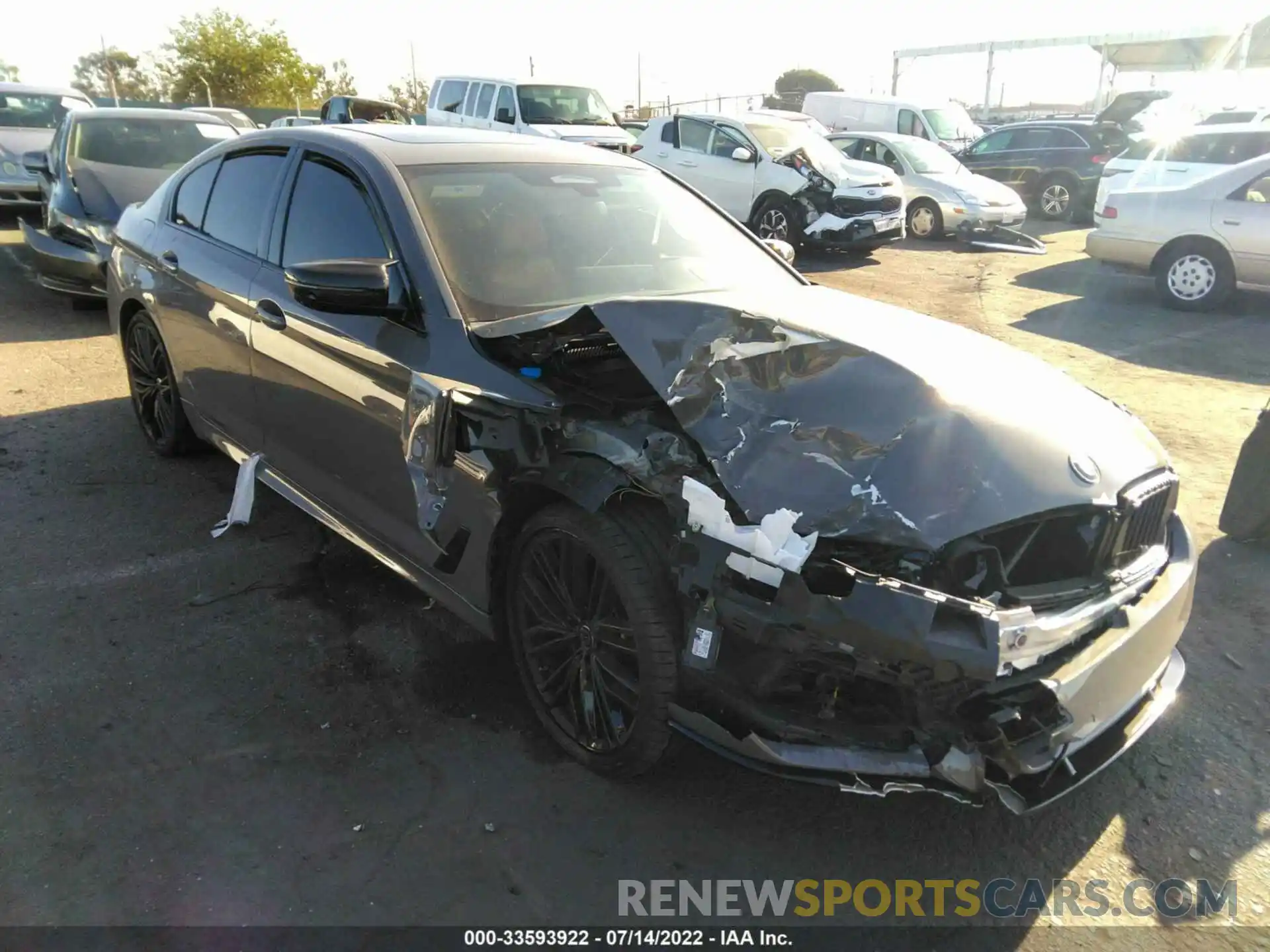 1 Photograph of a damaged car WBA13BK05MCG15314 BMW 5 SERIES 2021