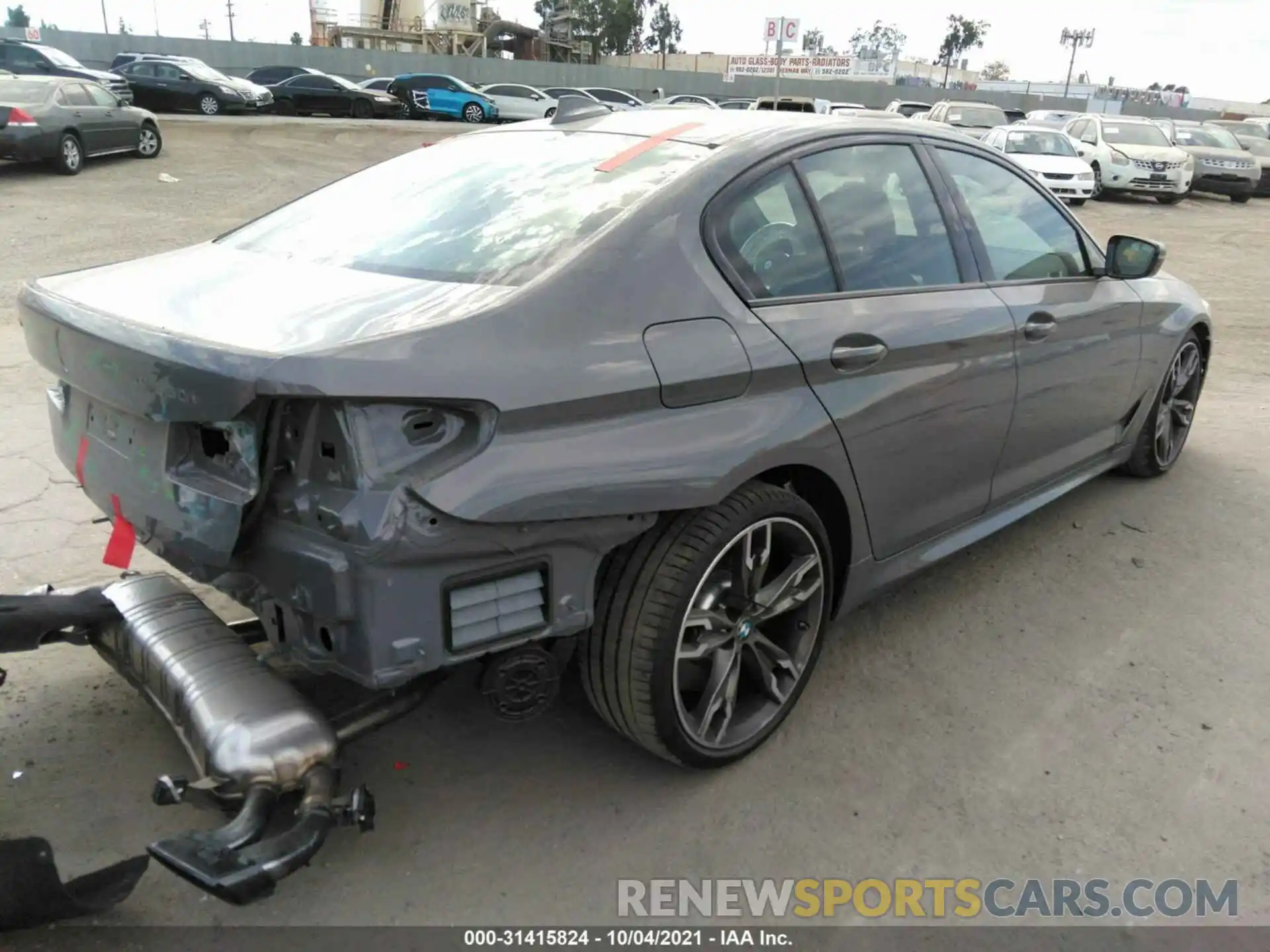 4 Photograph of a damaged car WBA13BK0XMCF02779 BMW 5 SERIES 2021