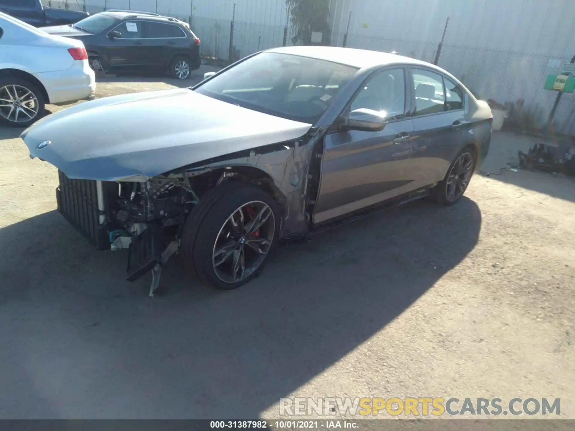 2 Photograph of a damaged car WBA13BK0XMCF89857 BMW 5 SERIES 2021