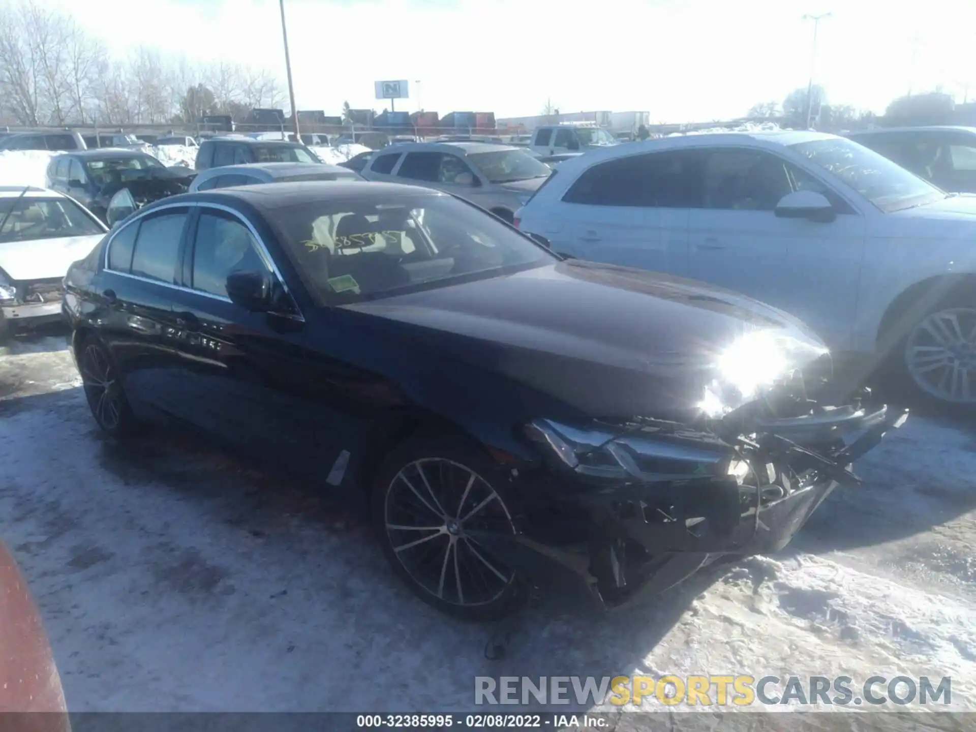 1 Photograph of a damaged car WBA33AG05MCG07368 BMW 5 SERIES 2021