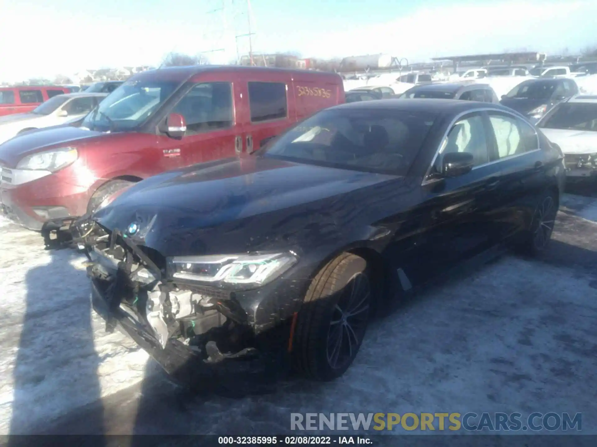 2 Photograph of a damaged car WBA33AG05MCG07368 BMW 5 SERIES 2021