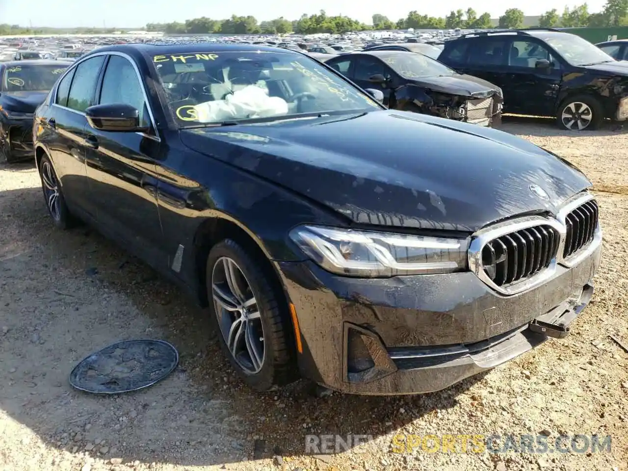 1 Photograph of a damaged car WBA33AG05MCG56571 BMW 5 SERIES 2021